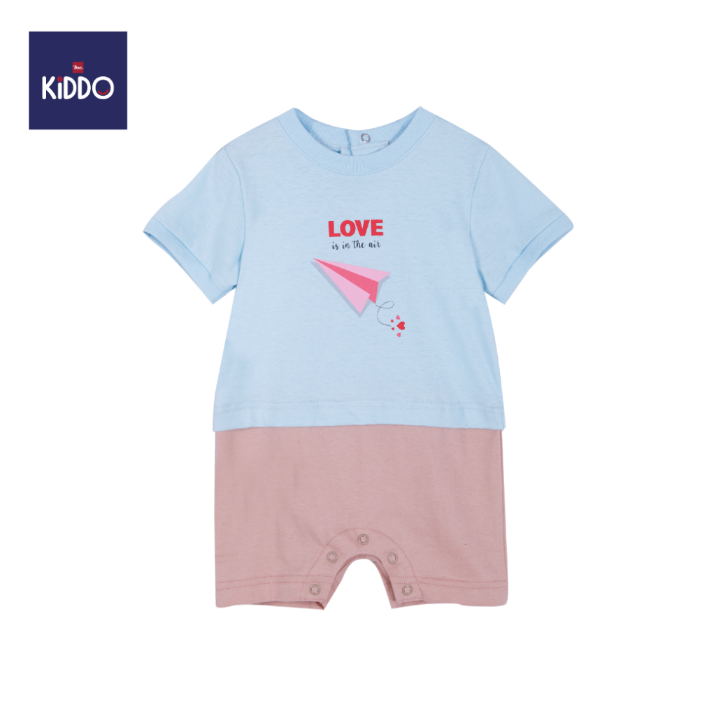 ENFANT (อองฟองต์) BSC KIDDO by Enfant ชุดเอี๊ยม+เสื้อแขนสั้น สำหรับเด็ก 6-12 เดือน คอลเล็กชั่น Love Letter
