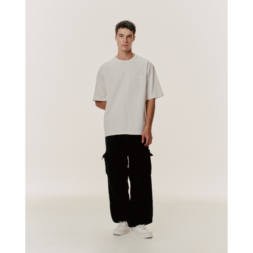 REGULAR FIT T-SHIRT WITH BOLD LOGO