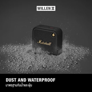 MARSHALL Willen II Black And Brass - รับประกัน 1 ปี + ส่งฟรี - ลำโพงบลูทูธ ลำโพงพกพา ลำโพง