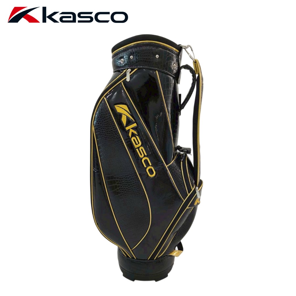 11GOLF NEW KASCO GOLF BAG PU ถุงกอล์ฟกันน้ำ สีดำ 4959174845527