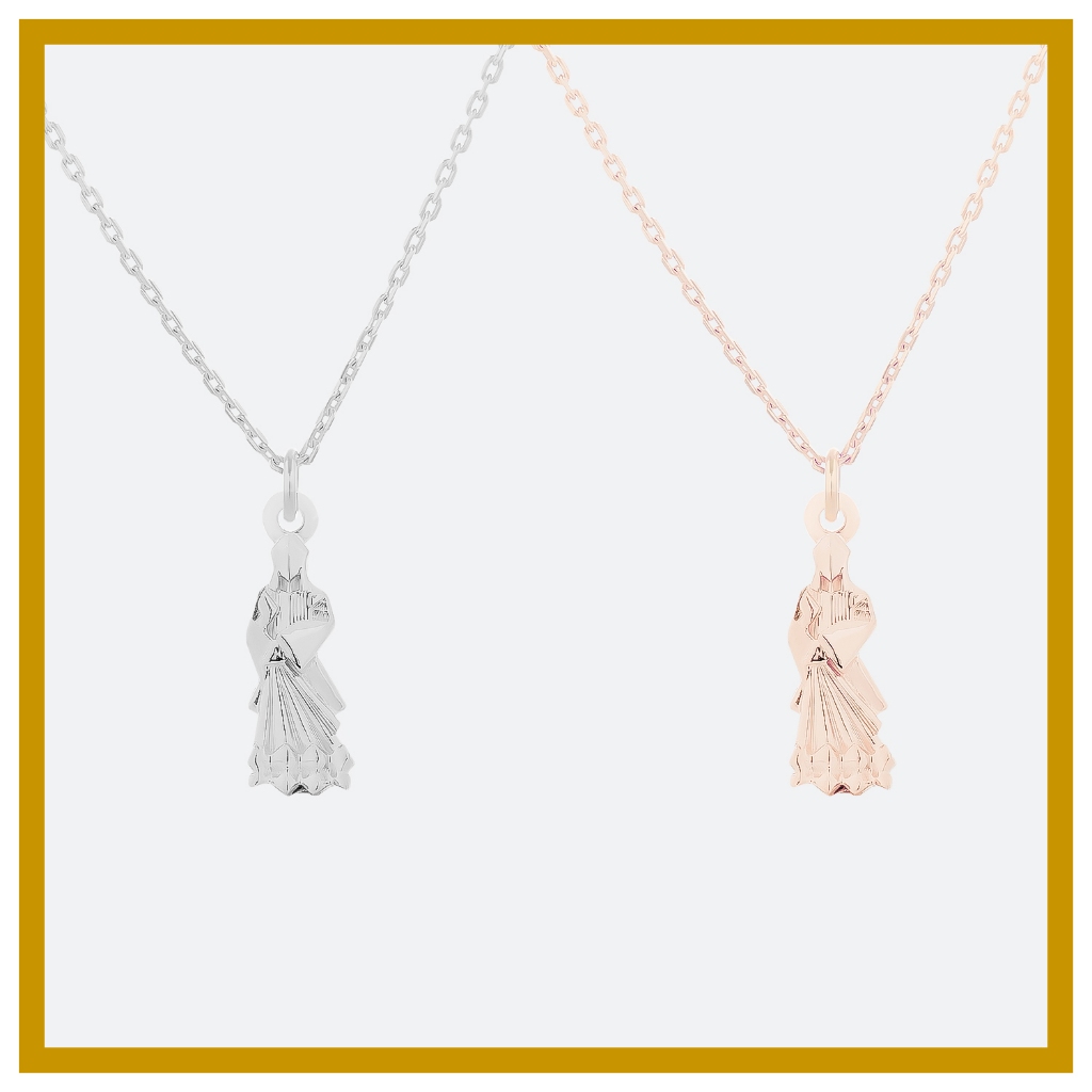 GUANYIN เซ็ทเครื่องประดับเงิน "เจ้าแม่กวนอิม"  ปางประทานพรโปรยน้ำทิพย์ ที่สุดแห่งคนรัก คนเมตตา ต่างหูมู สร้อยสายมู