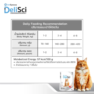 DeliSci Senior สูตรบำรุงสำหรับแมวสูงวัย 1 ลัง (48 ซอง) อาหารเปียกแมวสูงวัย อาหารแมว 7 ปี แมวแก่