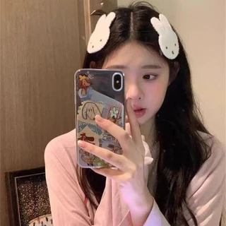 ส่งด่วน 💓 แผ่นแปะ1คู่ แผ่นแปะผมลายกระต่าย ขนนุ่ม ฟีลญี่ปุ่นน่ารัก
