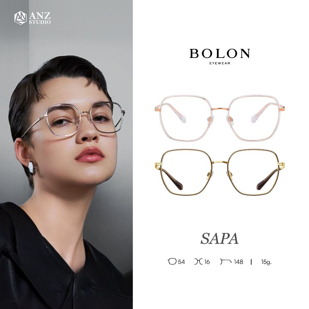 ANZ STUDIO | แว่นตา BOLON SAPA BA6053 – ทรง Irregular ขนาด Oversized สำหรับผู้หญิง