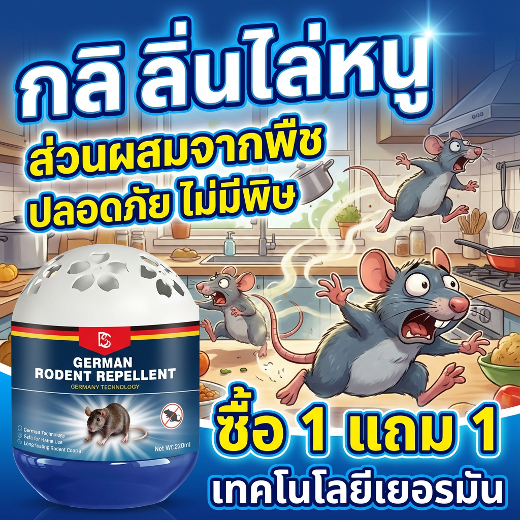 ซื้อ 1 แถม 1 TIA เจลไล่หนู ไล่หนู ยาไล่หนู ใช้งานง่าย ไล่หนูตลอด 24 ชั่วโมง ผลิตจากธรรมชาติ ปลอดภัย