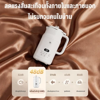CMAEL เครื่องทำนมถั่วเหลืองอัตโนมัติ 1.5L ไม่ต้องแช่ถั่ว ไม่ต้องกรอง ระบบล้างอัตโนมัติ ตั้งเวลาได้ งานเงียบ​