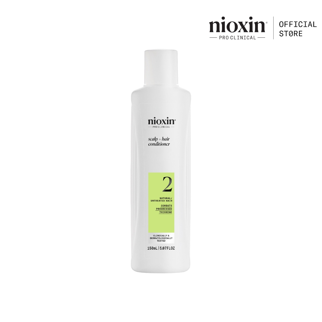 NIOXIN System 2 Conditioner สำหรับผมบางชัดเจน ผมธรรมชาติ 300ml (ไนอ๊อกซิน คอนดิชั่นเนอร์ ผมลื่นไม่พัน เติมชุ่มชื้น)