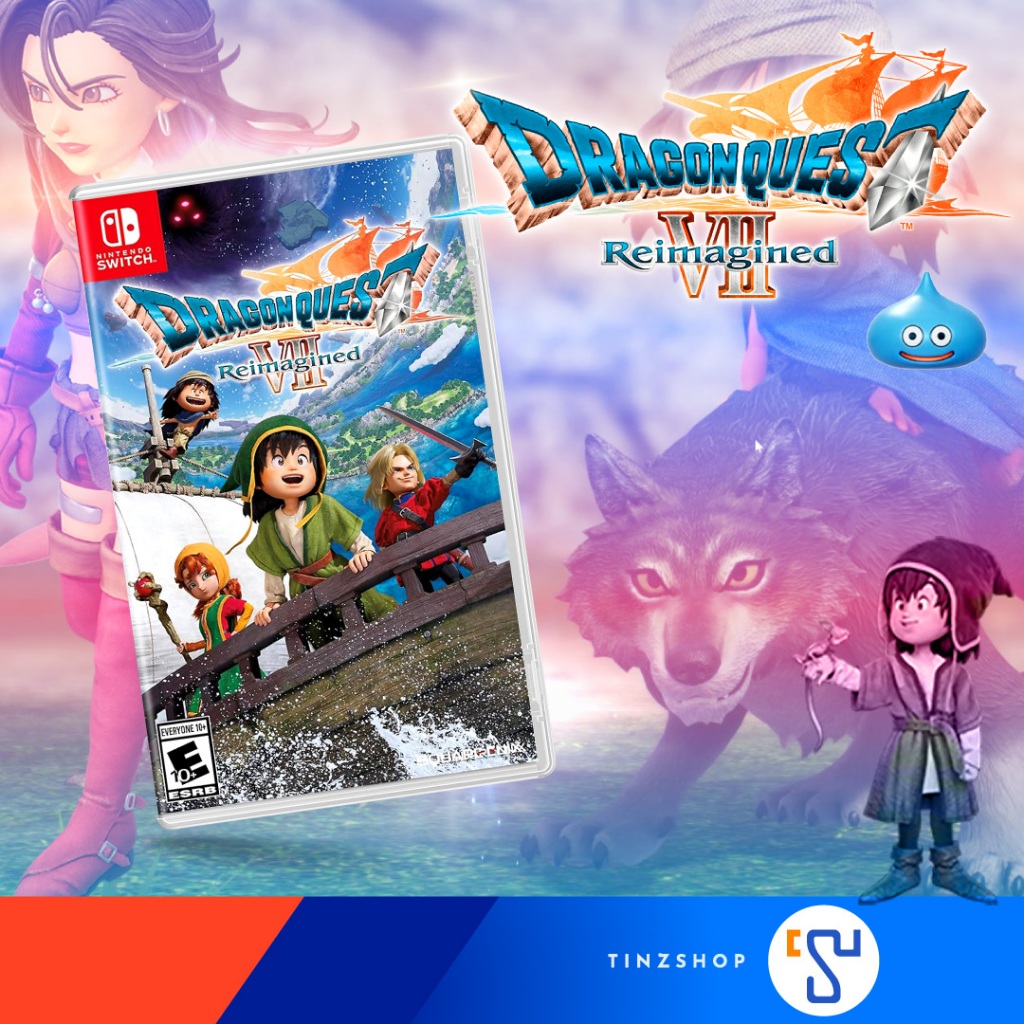 [ส่งด่วน] Nintendo Switch Game Dragon Quest VII Reimagined Zone Asia / Tinzshop