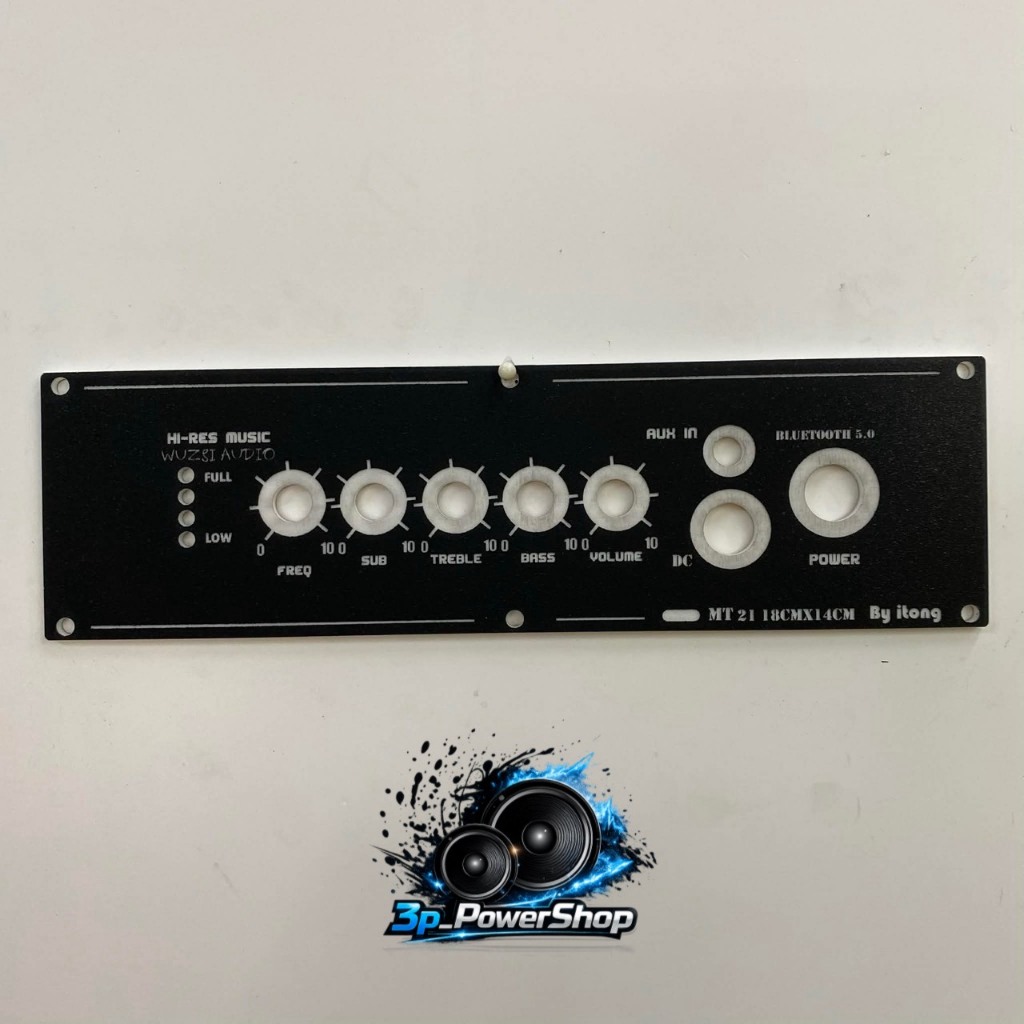 แผ่นเพลทลำโพง Bluetooth DIY รุ่น MT21 สีดำ ผิวทราย