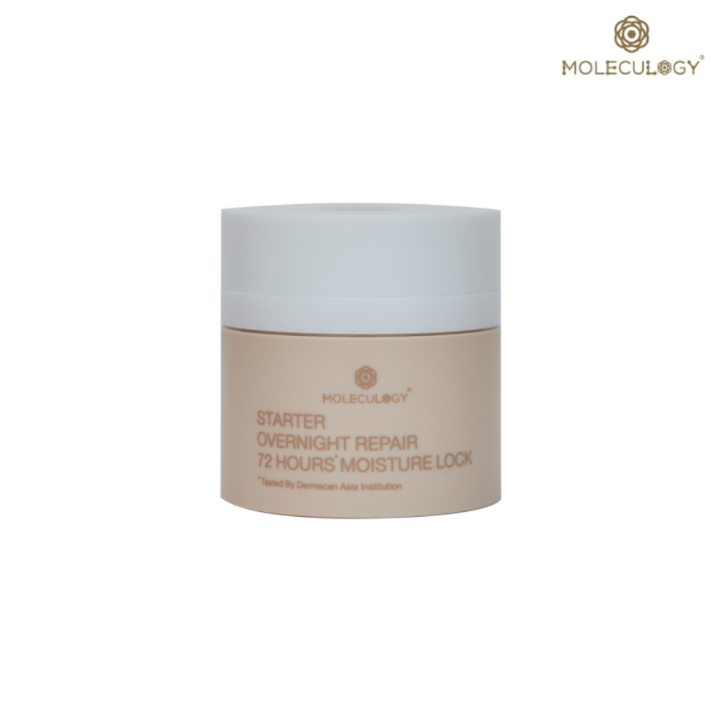 Moleculogy Starter Overnight Repair 72 Hours Moisture Lock (50ml) สตาร์ทเตอร์ โอเวอร์ไนท์ รีแพร์ 72 อาวเวอร์ส มอย (50มล)