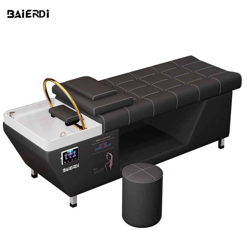 BAIERDI เตียงสระผมใหญ่ เตียงสระผมร้านเสริมสวย เตียงแชมพูสระผมแบบไทย ร้านทำผม ร้านเสริมสวยพิเศษ นวด รมควัน อุณหภูมิคงที่