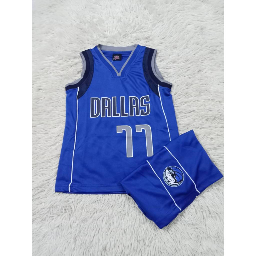 เสื้อบาสเก็ตบอลเด็ก+กางเกง เบอร์77 NBA DALLAS Mavericks ใหม่ล่าสุด