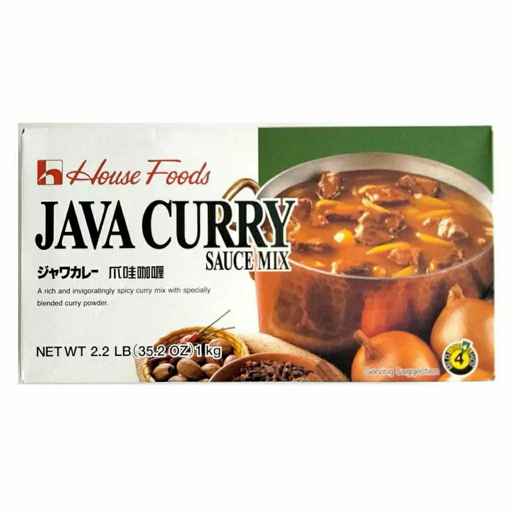 HOUSE จาวา เคอรี่ มิกซ์  1kg HOUSE JAVA Curry Mix 1kg เครื่องแกงกะหรี่ญี่ปุ่น แกงกะหรี่กึ่งสำเร็จรูป