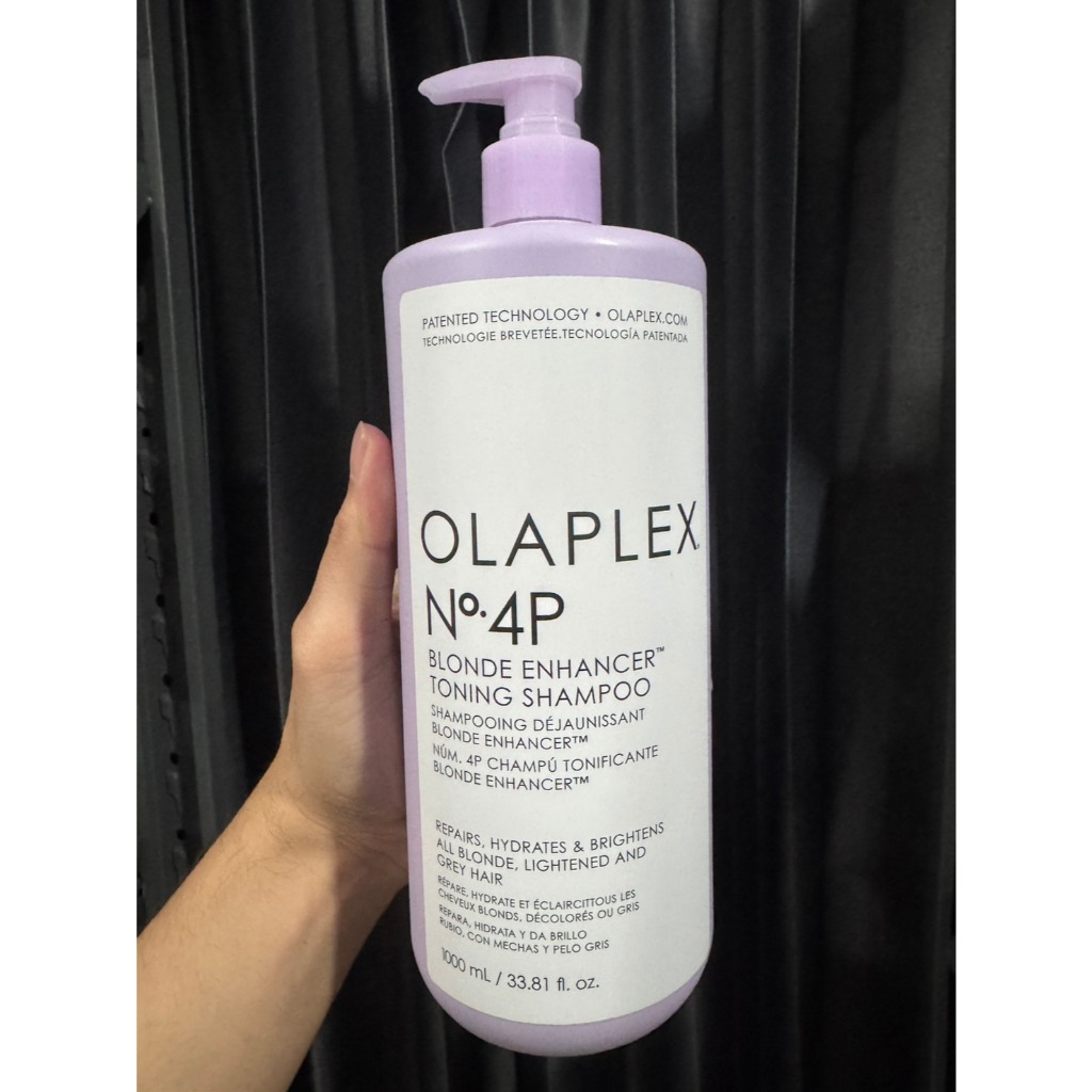 Olaplex No.4P 1000ml แชมพูสูตรเข้มข้นปราศจากซัลเฟต สำหรับผมสีบลอนด์ ผมสีอ่อน  และผมหงอก