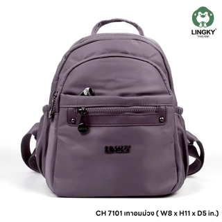 171-CH7101 กระเป๋าเป้ ผ้าไนล่อนอย่างดร รุ่น CH 7101 ไซส์ 9.5" มีทั้งหมด 4 ซิป มีให้เลือกด้วยกัน 6 สีจ้าๆๆ