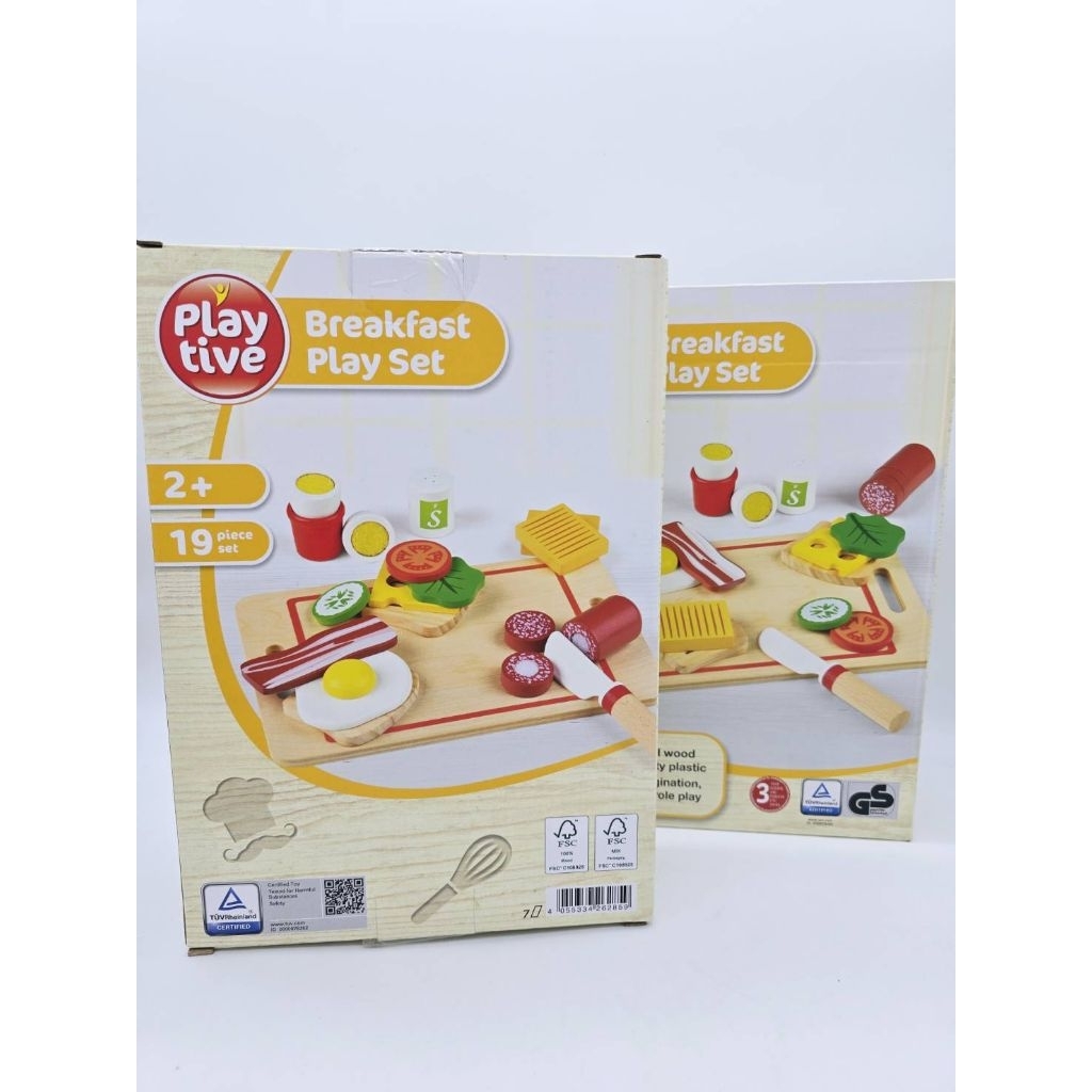 ของเล่นไม้ ชุดอาหารเช้า Playtive (Playtive Breakfast Play Set)