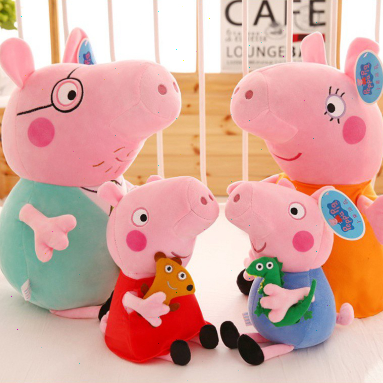 Peppa George Pig 40cm เซนติเมตร ของเล่นเด็ก ของเล่น ตุ๊กตา แบบดั้งเดิม เป็นตุ๊กตาของเล่นรูปสัตว์น่ารัก