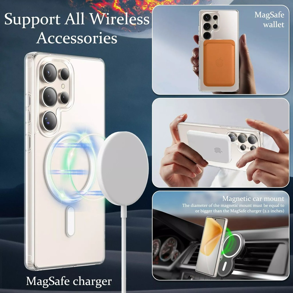 เคสแม่เหล็ก สำหรับ SAMSUNG Z Flip3/Flip4 / Z Fold3/Fold4 / Fold5 Fold6 Flip5 Flip6 Flip7 Fold7 เคสใส ชาร์จได้ 038 - รูปที่ 7