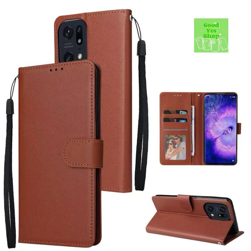 เคสกระเป๋า ล็อกได้ สำหรับ OPPO A3 A3X A3Pro Reno 12 Pro 12F A60 A17 A17K A78 A58 A78 4G A58 4G A18 A38 A98 A79 เคส ฝาพับ ราคา ถูกที่สุด ดีลบีเคเค แกลเลอรีภาพที่ 7
