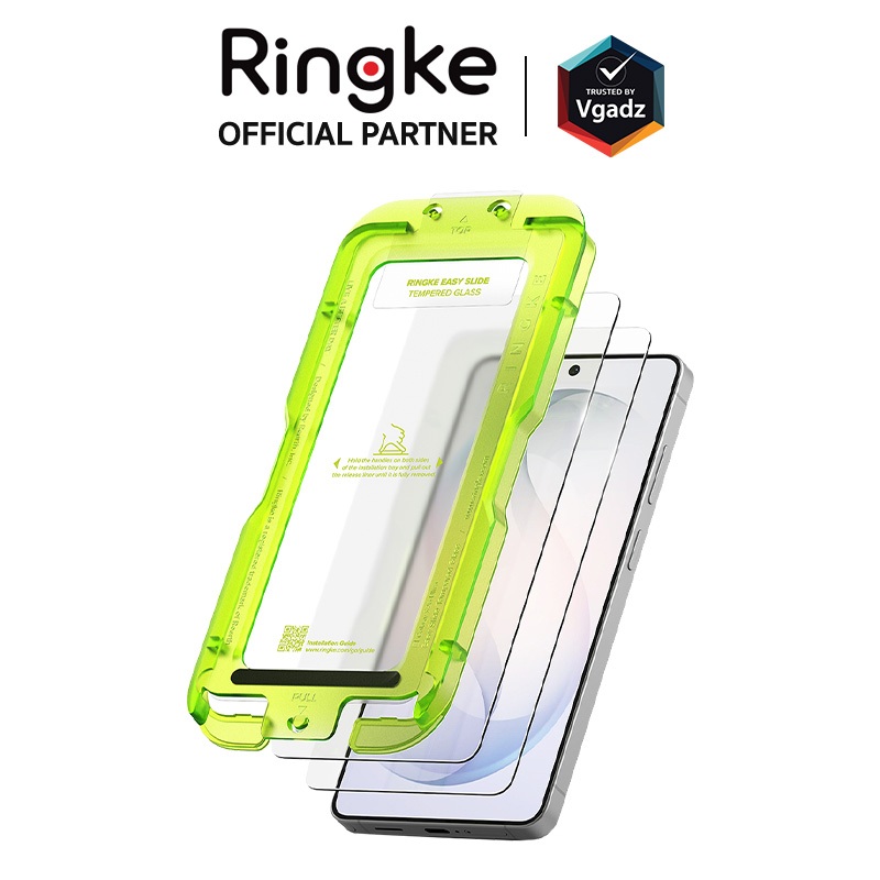 Ringke ฟิล์มกระจกสำหรับ Galaxy S26 Plus / S26 Ultra รุ่น Easy Slide Tempered Glass (2 Pack)