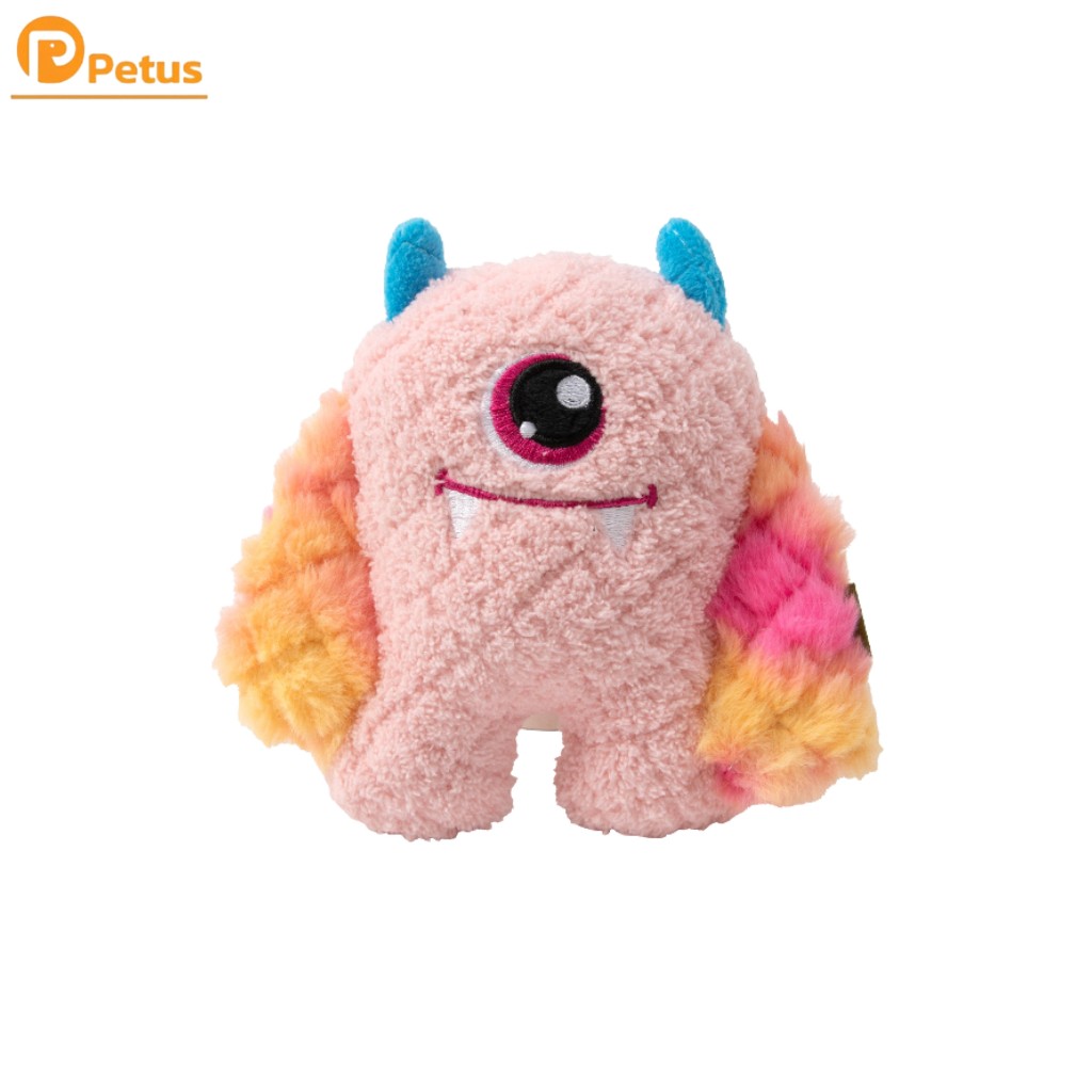 ของเล่นสัตว์เลี้ยง ตุ๊กตาสุนัขมีเสียง Dog toy ช่วยลดความเครียด ผ้านุ่มพิเศษ มีให้เลือก3แบบ Petus pet