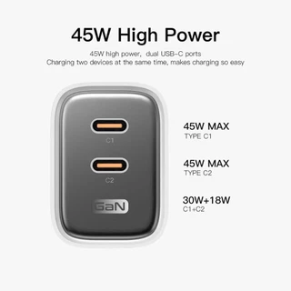Orsen by Eloop C41T ชุดชาร์จพร้อมสาย อแดปเตอร์ 45W Type C Fast Charge Adapter ของแท้100%