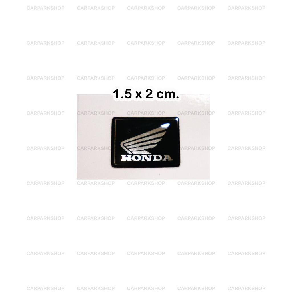โลโก้ เรซิ่น HONDA ขนาด 1.5 x 2 cm. ติดหน้าปัดไมล์ ฮอนด้า สำหรับรถมอเตอร์ไซค์ HONDA