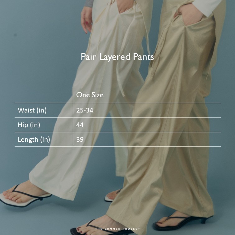 Pair Layered Pants - The Summer Project / กางเกงขายาว กางเกงเรียบ quiet luxury pants, office outfit - รูปที่ 7