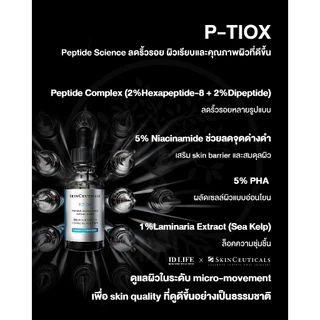 ของแท้ 100% | P-TIOX เซรั่มเปปไทด์สูตรเข้มข้น ลดเลือนริ้วรอย 30 ML