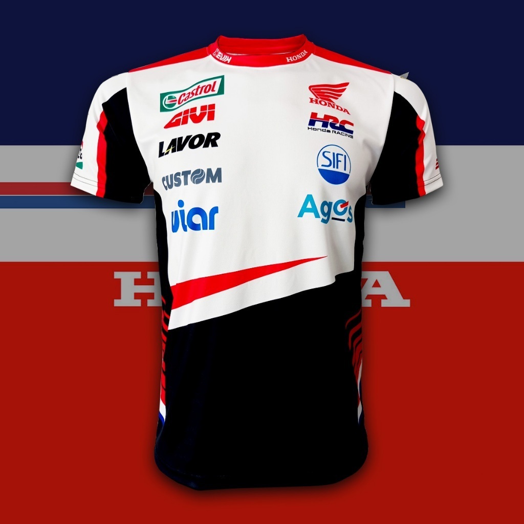 เสื้อยืดคอกลม Moto GP ทีม LCR CASTROL HONDA ทีม แอลซีอาร์ คาสตรอล ฮอนด้า #MG0241 ไซส์ S-5XL