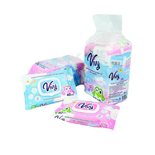 วีวี่ ผ้าเช็ดทำความสะอาดแบบเปียก มีให้เลือก 2 กลิ่น