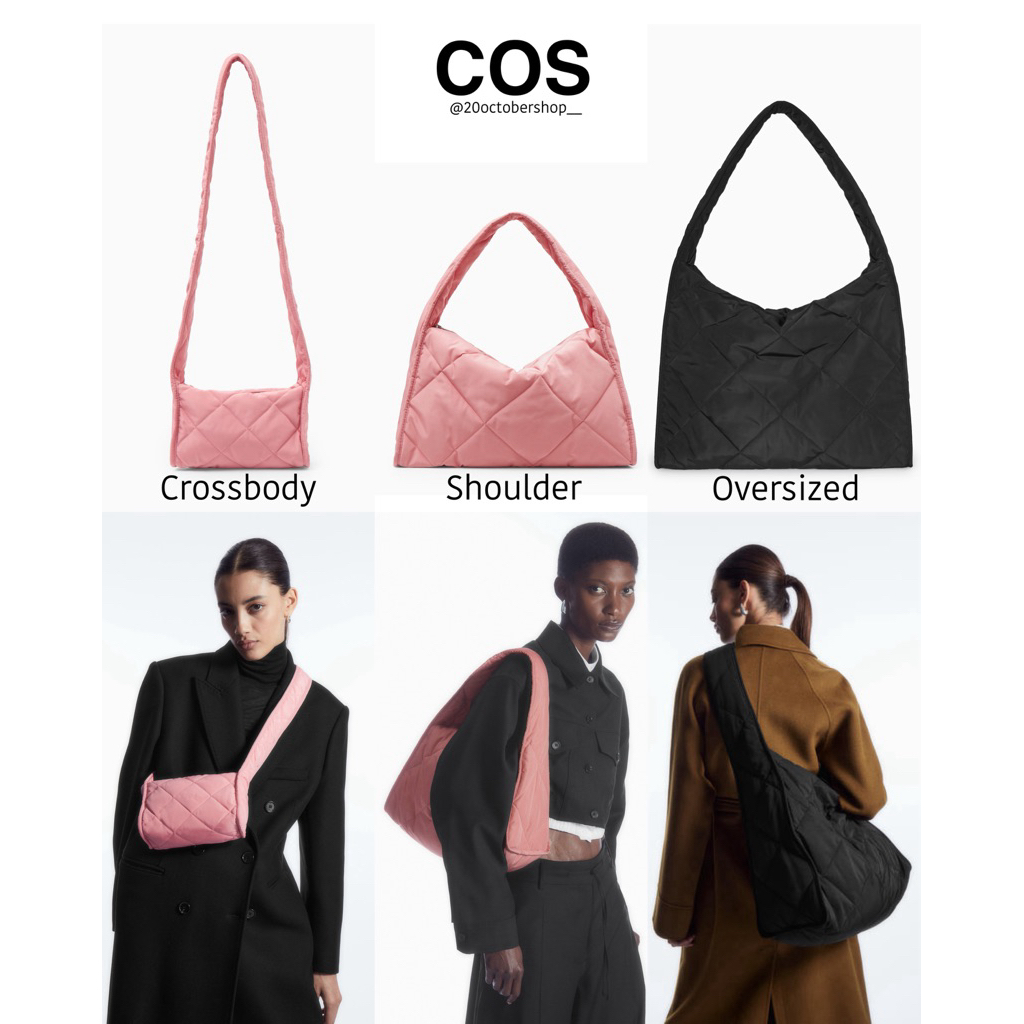 💎 (พร้อมส่ง/ส่งไว) แท้ 💯 | COS Diamond Bag ไซส์ Crossbody / Shouder / Oversized