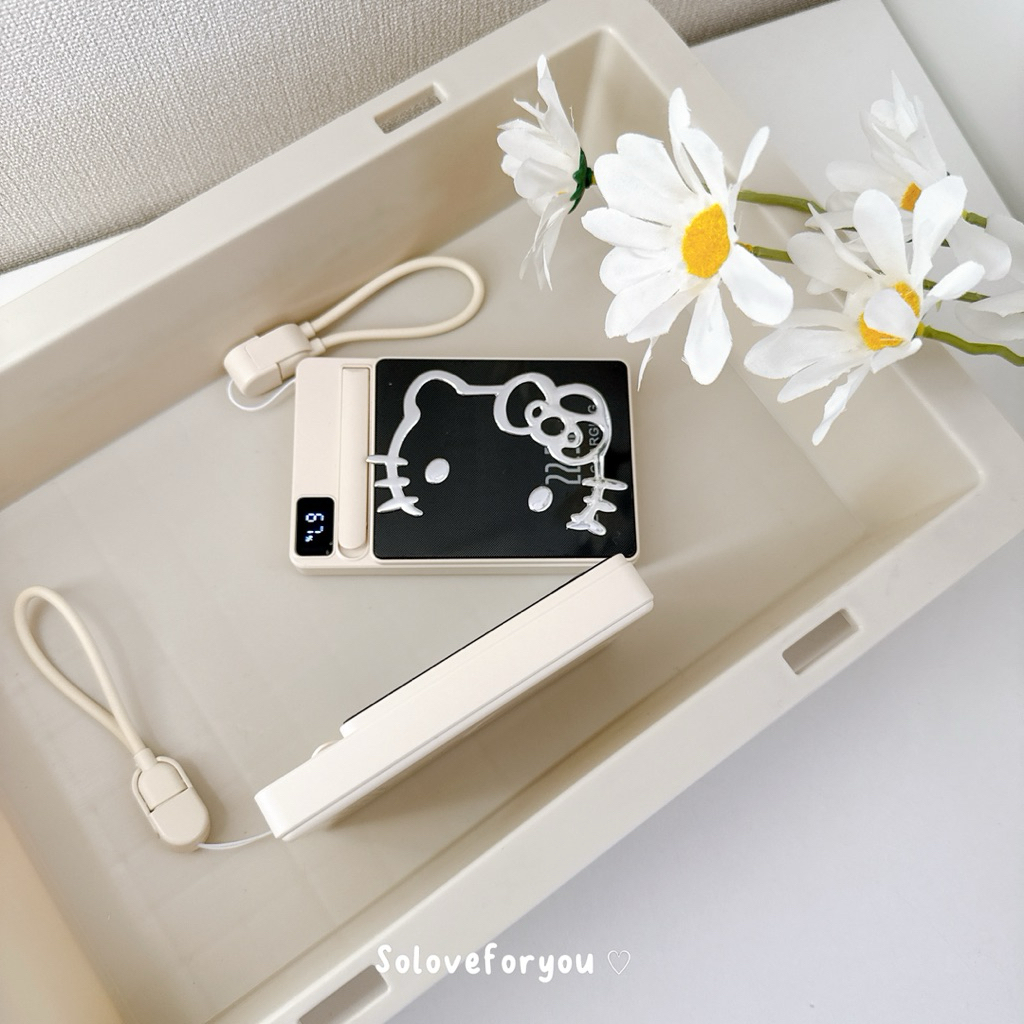 Powerbank H1 ความจุ 10,000/20,000 mAh  รองรับชาร์จไว 22.5 W  สายคล้องมือ ( lightning & TypeC )