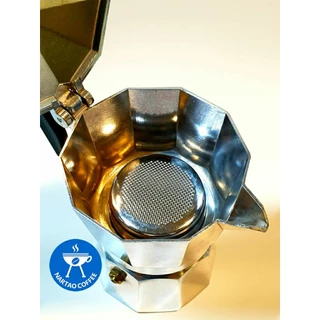 โมเกสเพรสโซ่ Moka pot รุ่นอัพเกรดหัวชงแบบ basket ออกแบบพิเศษใช้กาแฟเพียง 8-18 กรัม ก็ได้รสชาติเข้มข้นหอมละมุน