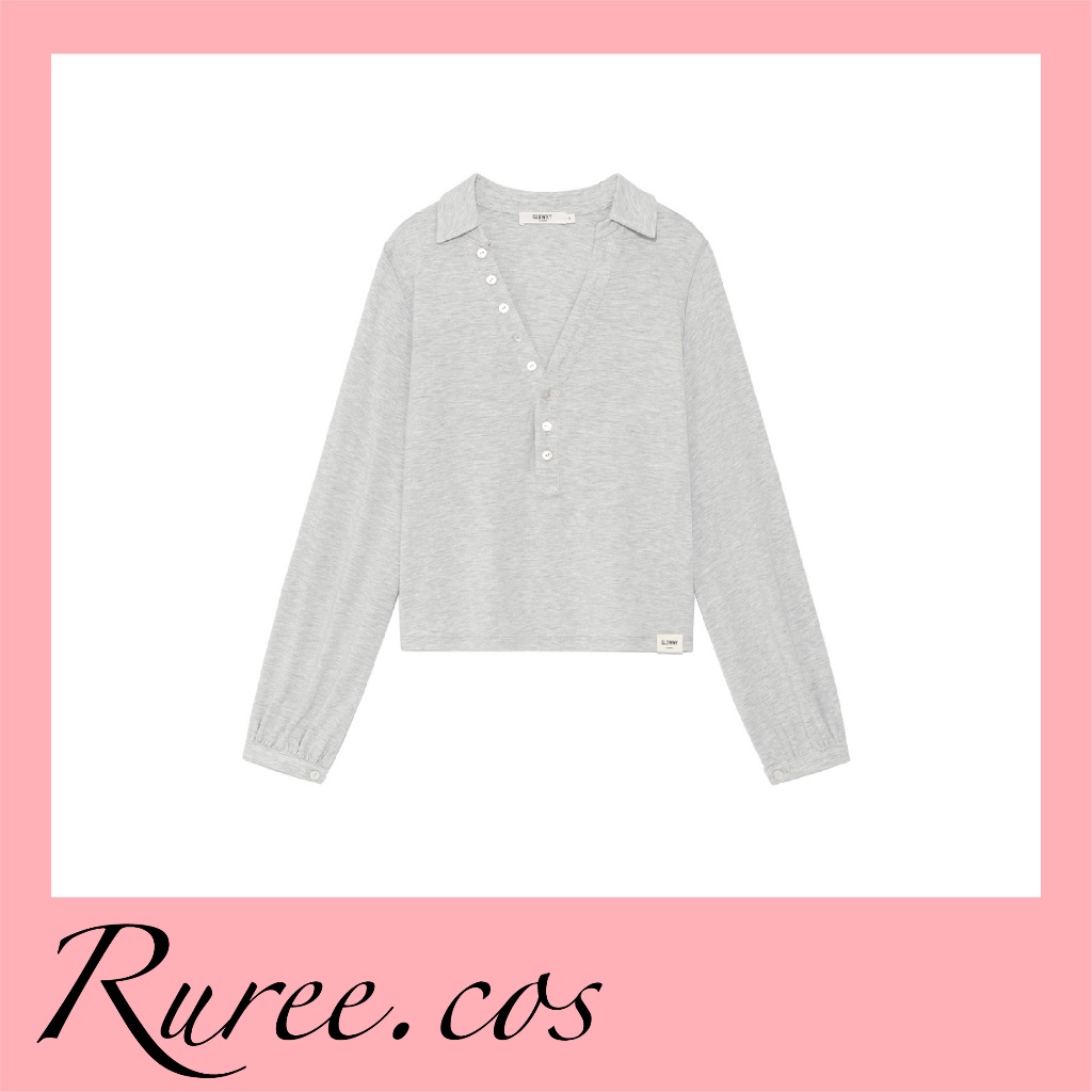 [พร้อมส่ง/ของแท้] Glowny - G Gentle Henley Top