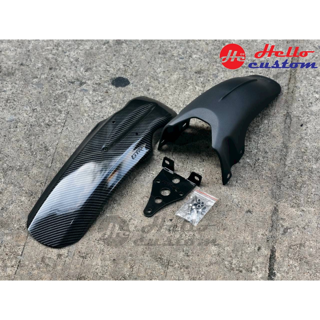 บังโคลนหน้า V2 (ชิ้นหน้า+ชิ้นหลัง) YAMAHA PG-1 พร้อมขายึด บังโคลนแต่ง PG1