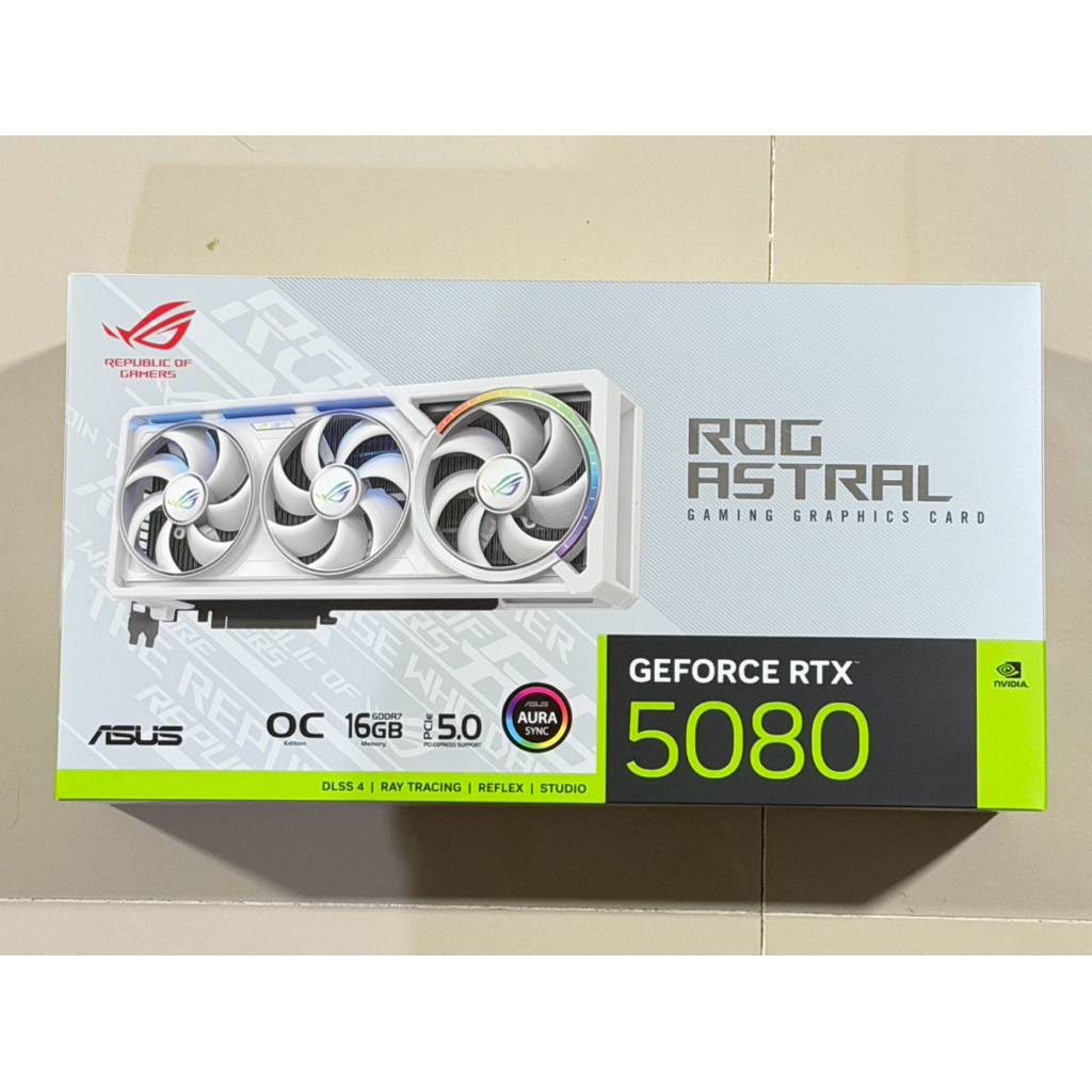 RTX5080 16GB ROG ASTRAL WHITE OC มือ 1 ไม่แกะซีล ประกันศูนย์ไทย (มีของพร้อมส่ง)