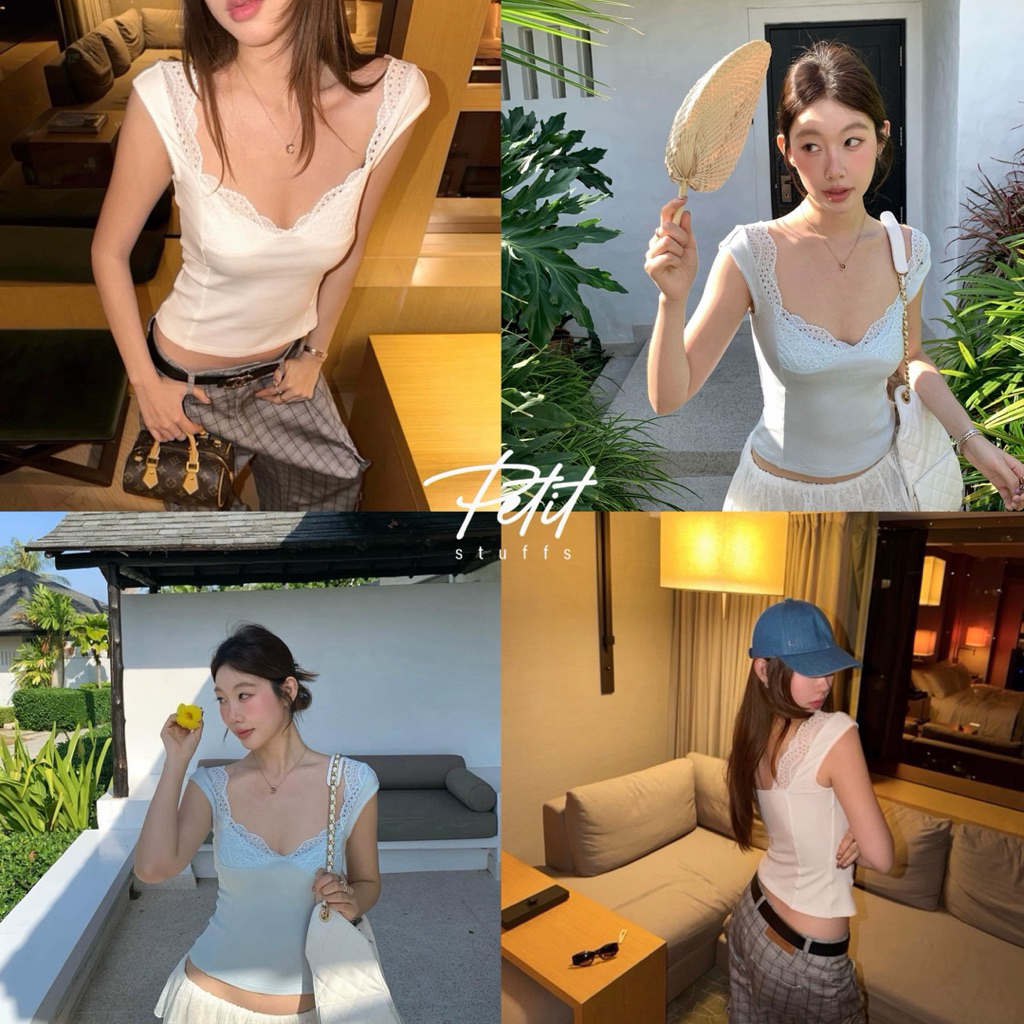 Petitstuffs | เสื้อขาวและฟ้า #P2602032