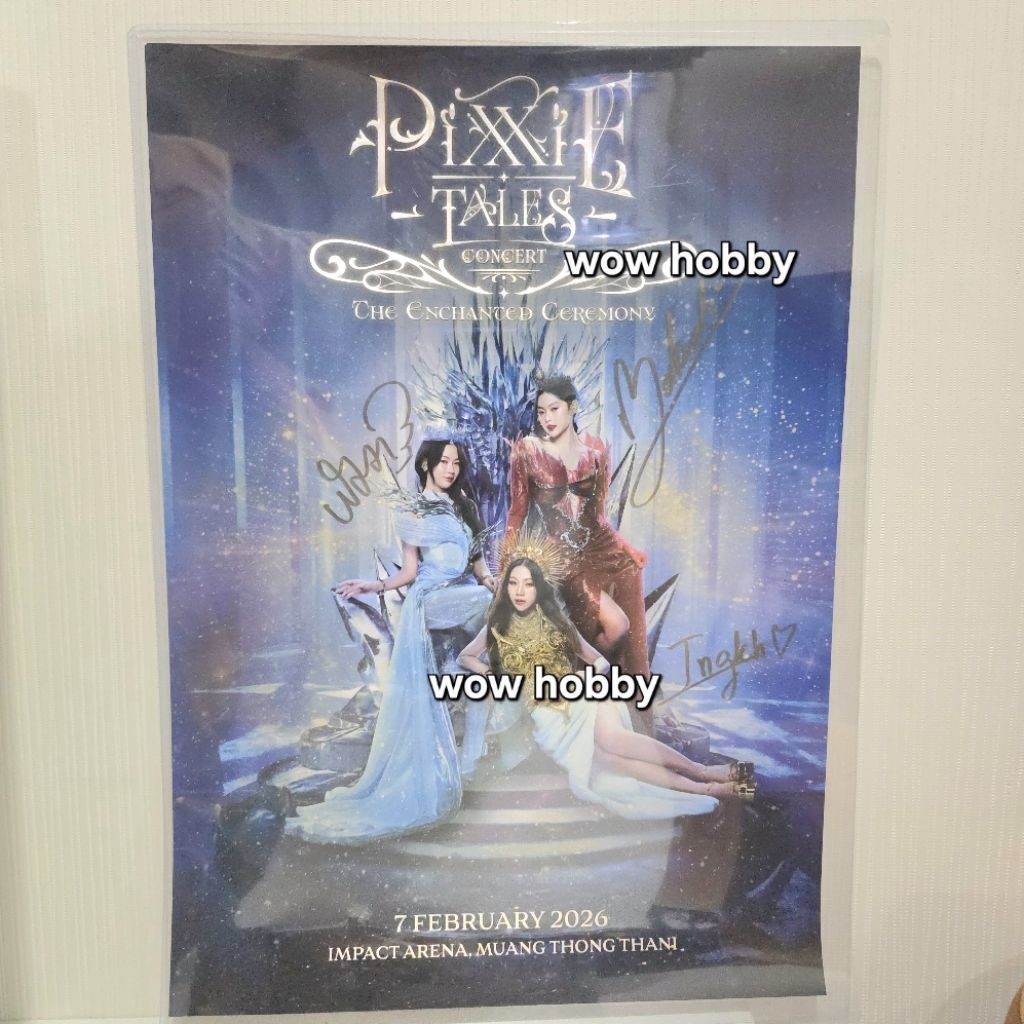 โปสเตอร์ ลายเซ็นสด (Sign) pixxie 2nd concert ขนาด A3