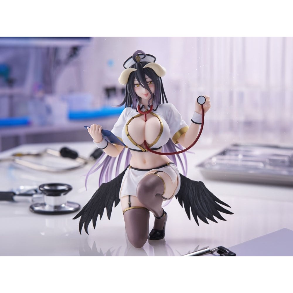 พร้อมส่ง/โมเดลอัลเบโด้ มือ1 ฟิกเกอร์แท้จากญี่ปุ่น/Overlord Desktop Cute Albedo (Nurse Ver.) Figure