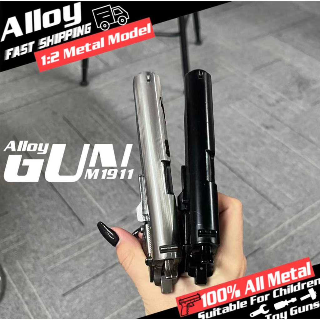 COLT M1911 สัดส่วน 1:2.05 โมเดลโลหะแท้ สวย ทนทาน ใช้ตกแต่งได้ #โลหะแท้ #โมเดลทนทาน