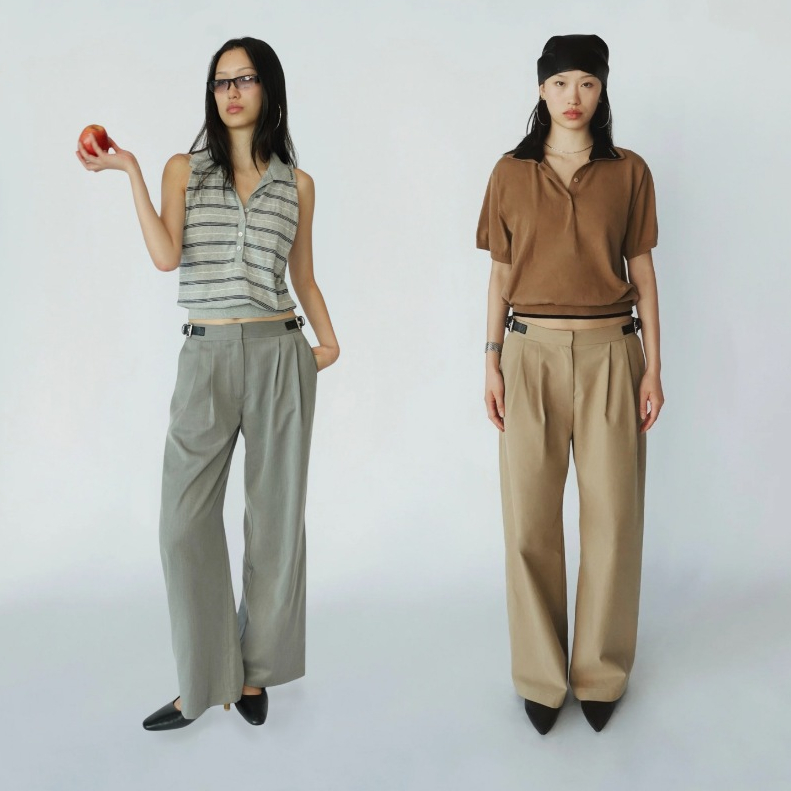 VIRGINX - JANE Belt Trousers (2 Colors)