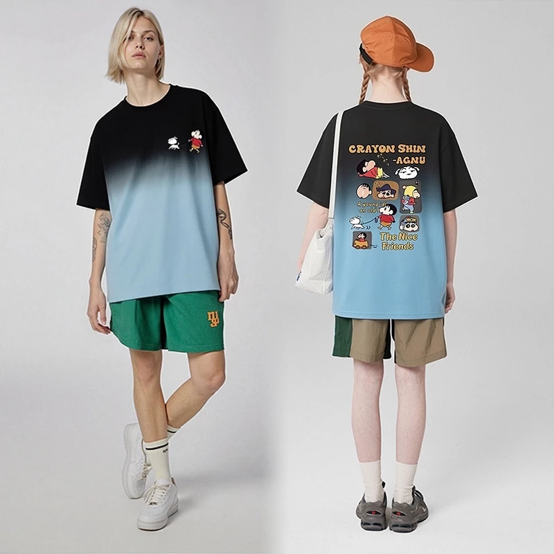 เสื้อทรงหลวมมัดย้อมวินเทจเท่ oversize เสื้อผ้าแฟชั่นสาวอวบไซส์ใหญ่ เสื้อโอเวอร์ไซส์ผู้หญิงกําลังฮิตเกาหลี ลายการ์ตูน 3XL thumbnail 4