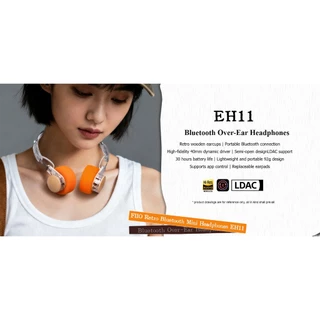 [ประกันศูนย์ไทย] FiiO EH11 หูฟังบลูทูธ6.0 ครอบหู สไตล์ Retro-Futurism ดีไซน์กึ่งเปิดน้ำหนักเบา