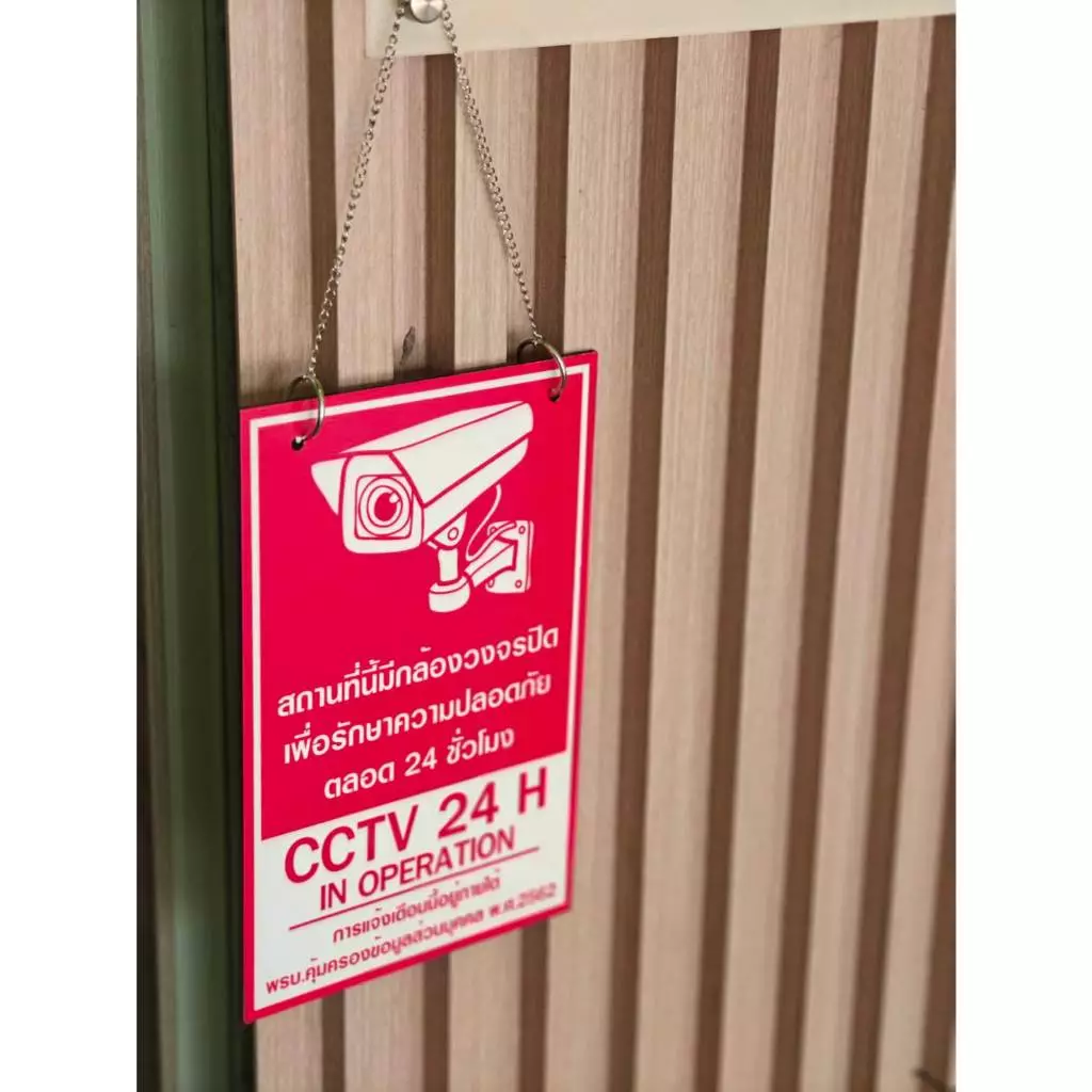 ป้าย CCTV กำลังทำงาน ภายใต้กฎหมาย พ.ร.บ.คุ้มครองข้อมูลส่วนบุคคล PDPA | NVN