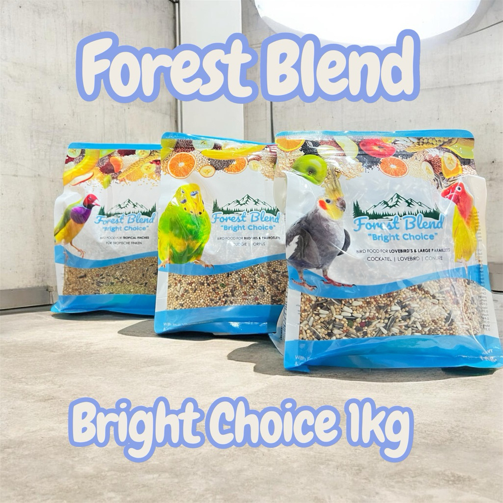 Forest Blend 1kg ธัญพืชสูตรพื้นฐาน สำหรับนกสายพันธุ์ต่างๆ