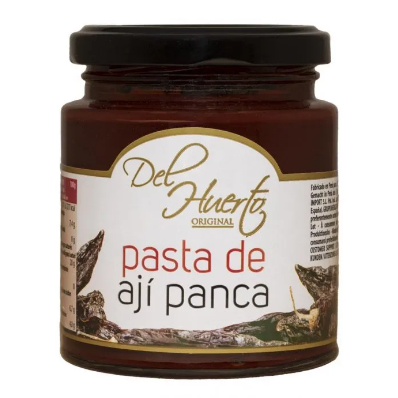 เดล อูเอร์ตู อาฮี ปันกา ซอสพริกแดงเข้มข้น 212 กรัม - Aji Panca Red pepper paste 212g Del Huerto brand
