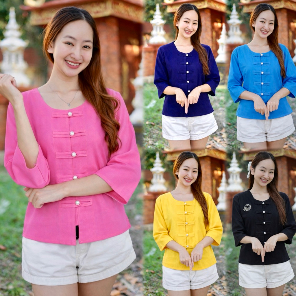 เสื้อแขนสามส่วน มินิมอล (มีทั้งหมด 12 สี)