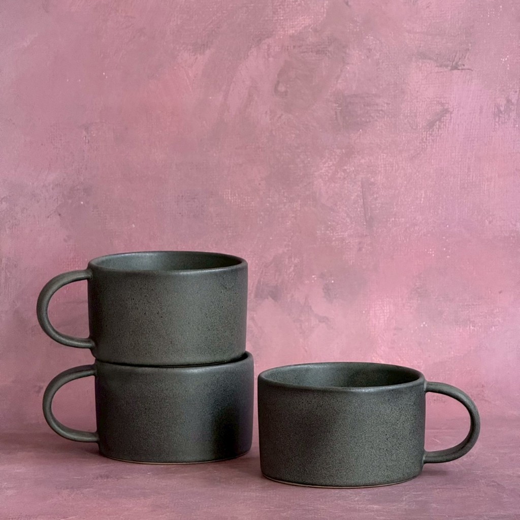 แก้วเซรามิค ความจุ 330 ml แก้วมัค แก้วมีหู Mug Ceramic เข้าไมโครเวฟได้ - AT1CERAMIC