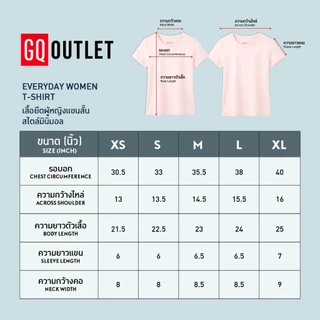 GQ Everyday Women T-Shirt Pastel เสื้อยืดคอกลมสีพาสเทล ผ้านุ่ม ระบายอากาศดี ไม่มีป้ายคอ ไม่คัน